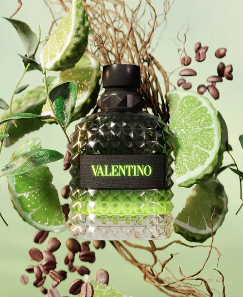 Green Stravaganza Born in Roma Valentino UOMO EDT 3.4 fl oz