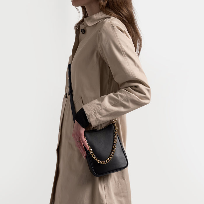 Greta Chain Vertical Sling Black Onyx