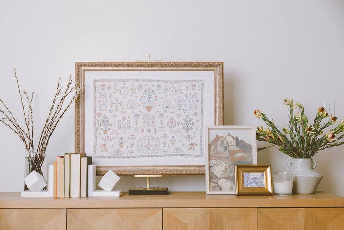 Griet Ruwen Tapestry Sampler Framed Art
