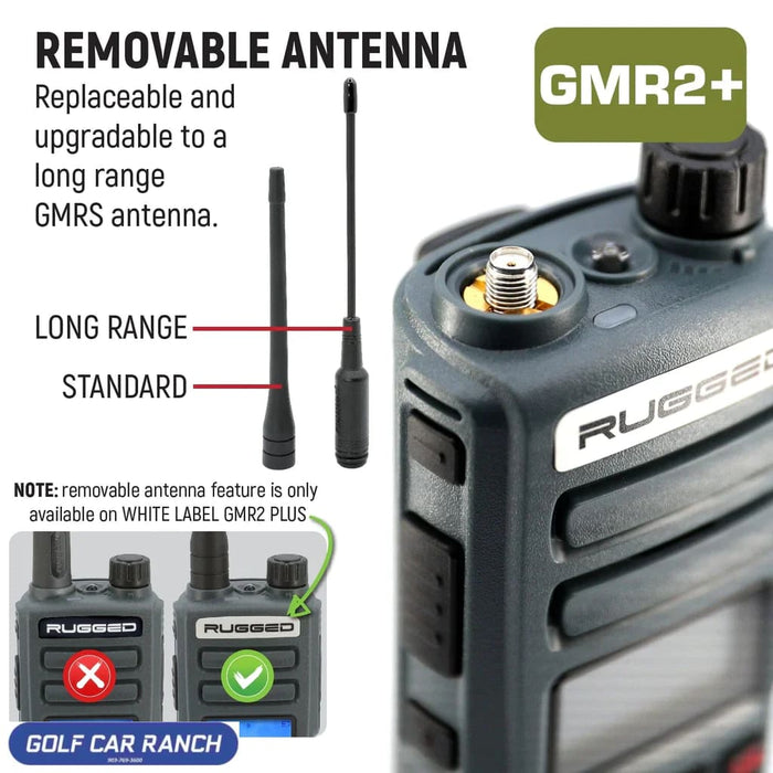 Handheld Rugged GMR2 PLUS GMRS with FREE Long Range Antenna Handheld Radio