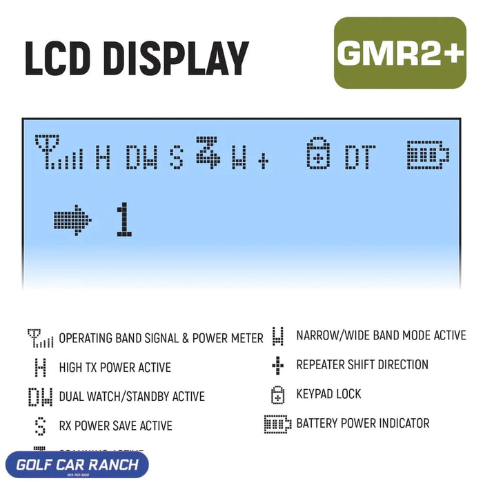 Handheld Rugged GMR2 PLUS GMRS with FREE Long Range Antenna Handheld Radio
