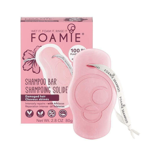 Hibiscus Shampoo Bar for Damaged Hair by FOAMIE &Keep
