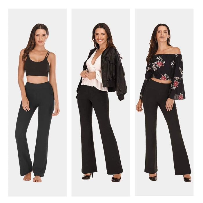 High waisted micro flared yoga pants