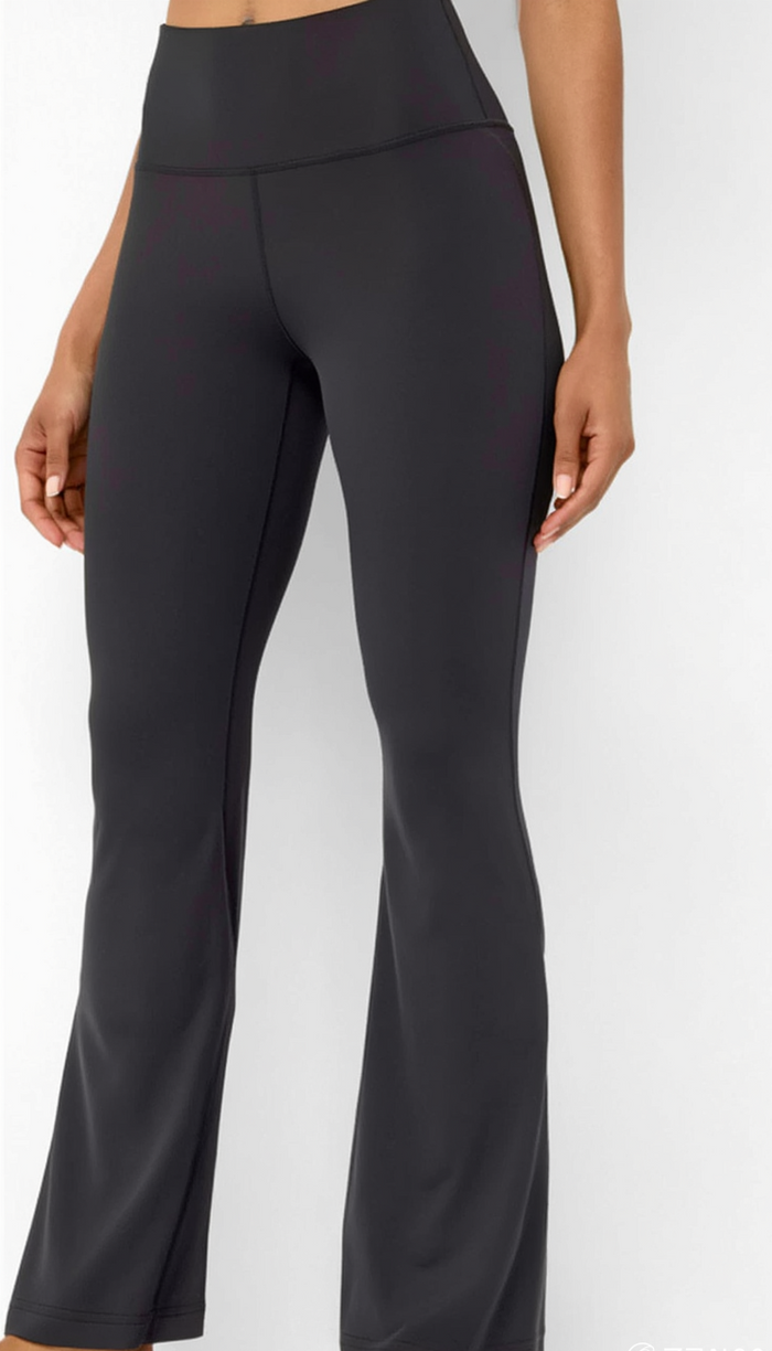 High waisted micro flared yoga pants