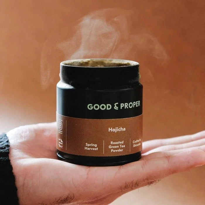 Hojicha Roasted Green Tea Powder for Low-Caffeine Tea Rituals