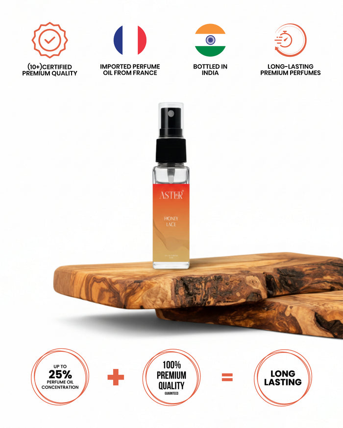8ml Honey Lace EDP bottle with oud accents
