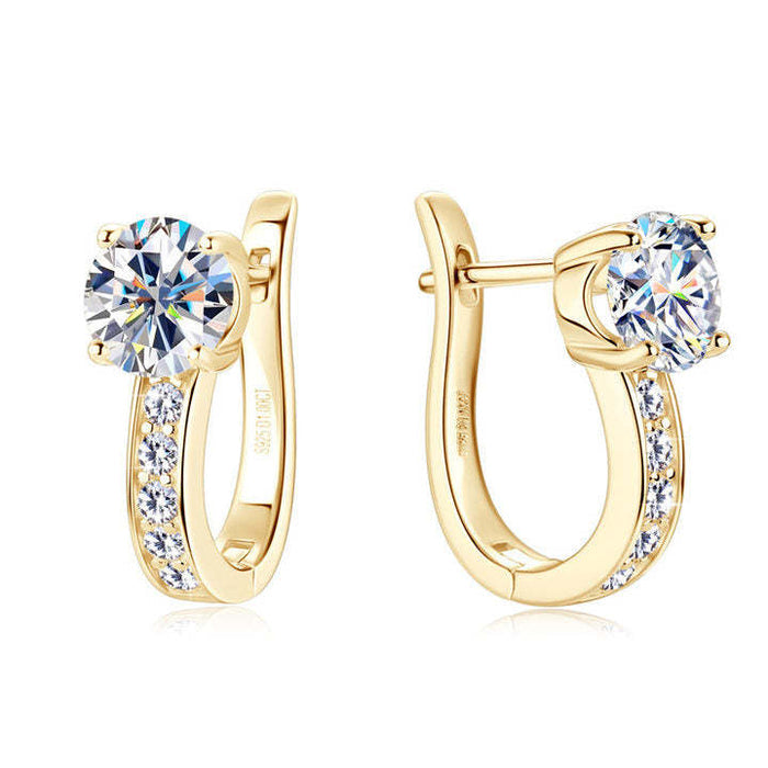 Huggie Hoop Earrings | Gold