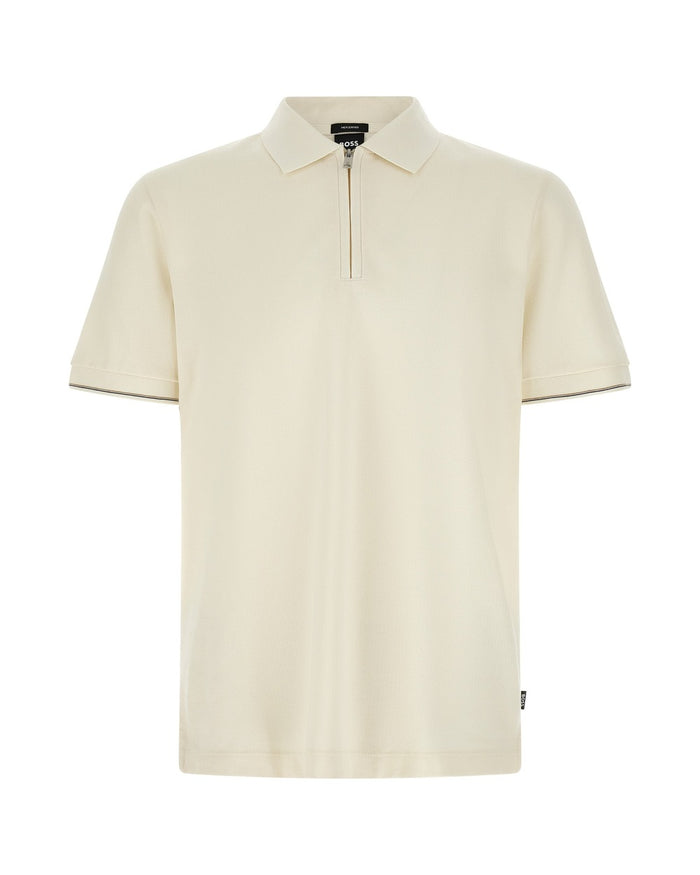 Hugo Boss Beige Cotton Polo Shirt