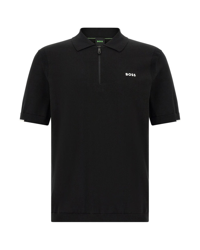 Hugo Boss Black Cotton Polo Shirt