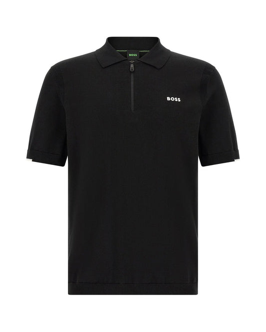 Hugo Boss Black Cotton Polo Shirt
