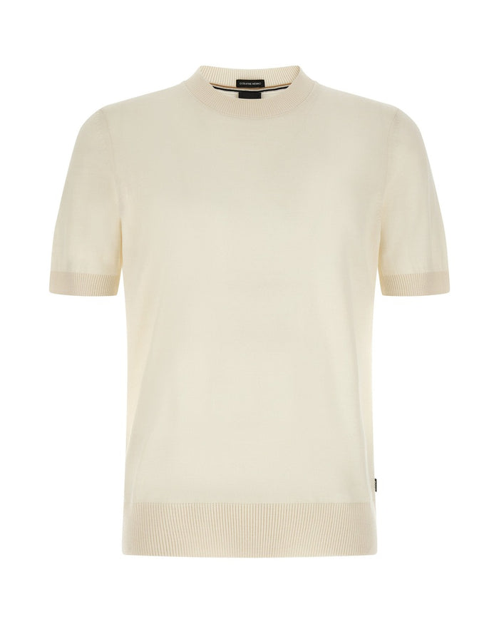 Hugo Boss White Virgin Wool T-Shirt