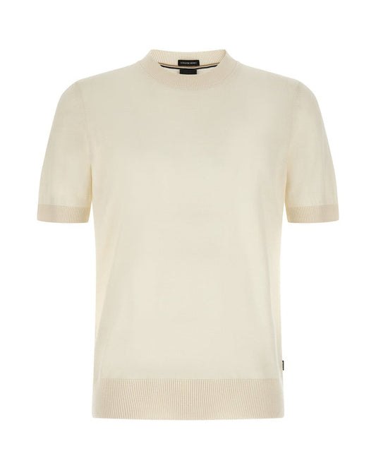 Hugo Boss White Virgin Wool T-Shirt