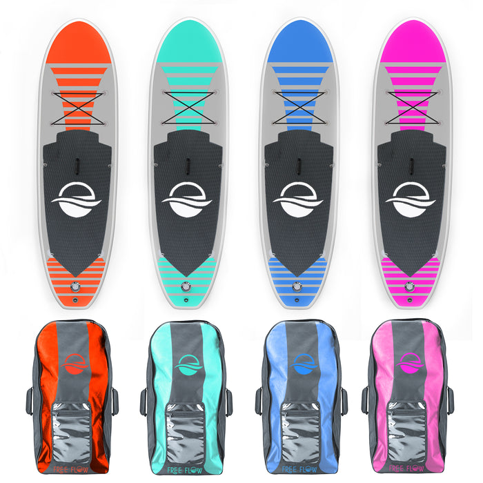 Inflatable Paddle Board, Stable Design, Non-Slip EVA Deck Pad, Teal