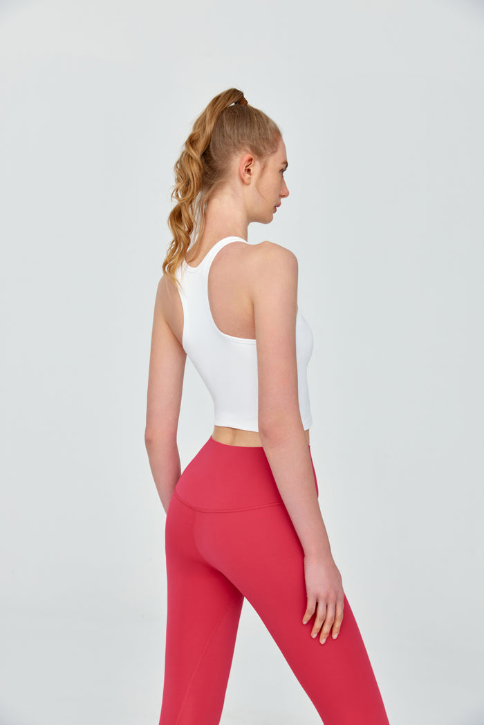 Integrated sports bra