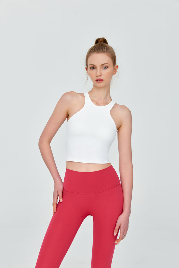 Integrated sports bra
