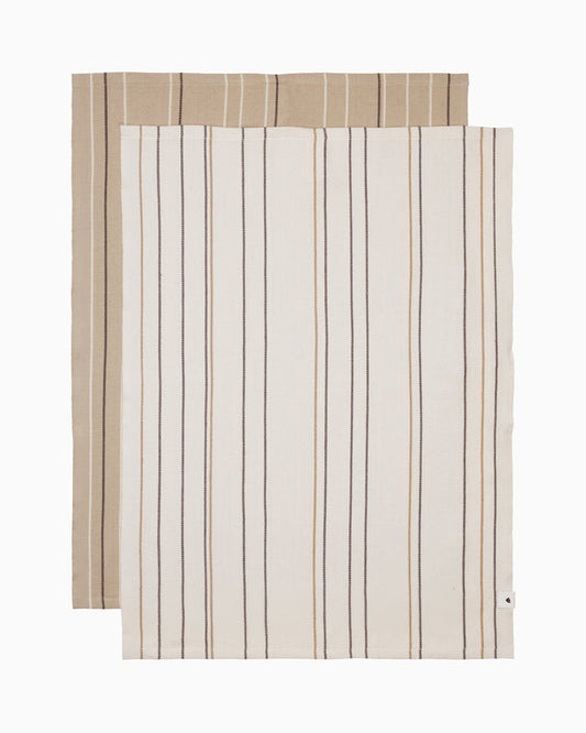 Ito Tea Towel - Set of 2 - Parchment/Cashmere