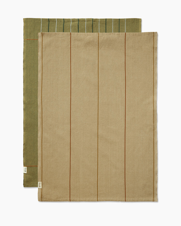 Ito Tea Towel - Set of 2 - Seaweed/Flax