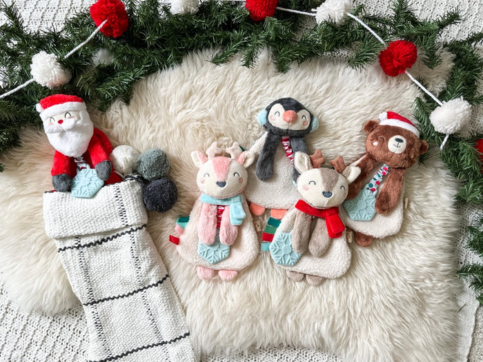 Itzy Ritzy Itzy Lovey Holiday Plush with Teether - Bear