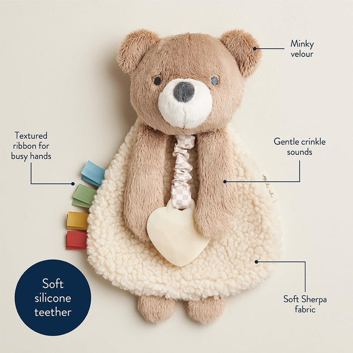 Itzy Ritzy Itzy Lovey Plush with Teether - Bear