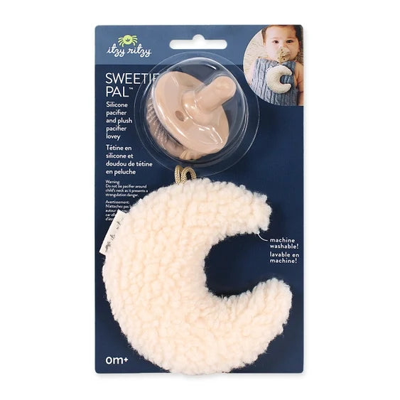 Itzy Ritzy Sweetie Pal Plush & Pacifier - Moon