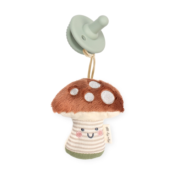 Itzy Ritzy Sweetie Pal Plush & Pacifier - Mushroom