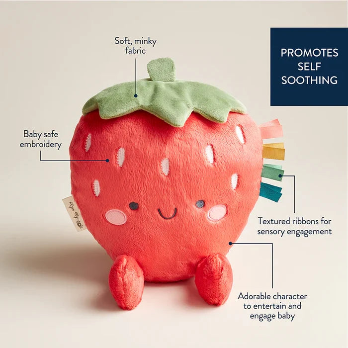 Itzy Ritzy Sweetie Snuggles Plush - Bonnie the Strawberry