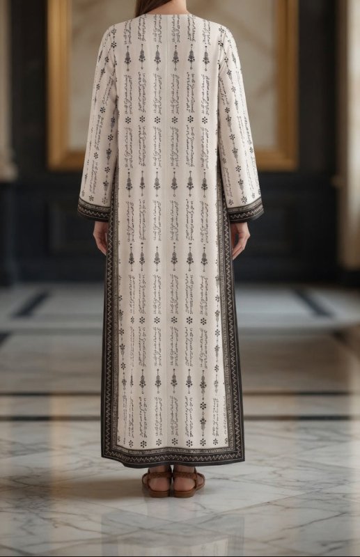 Ivory Script Kaftan