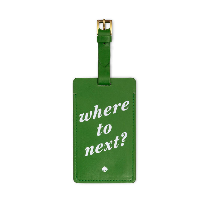 Kate Spade Luggage Tag, Where to Next?
