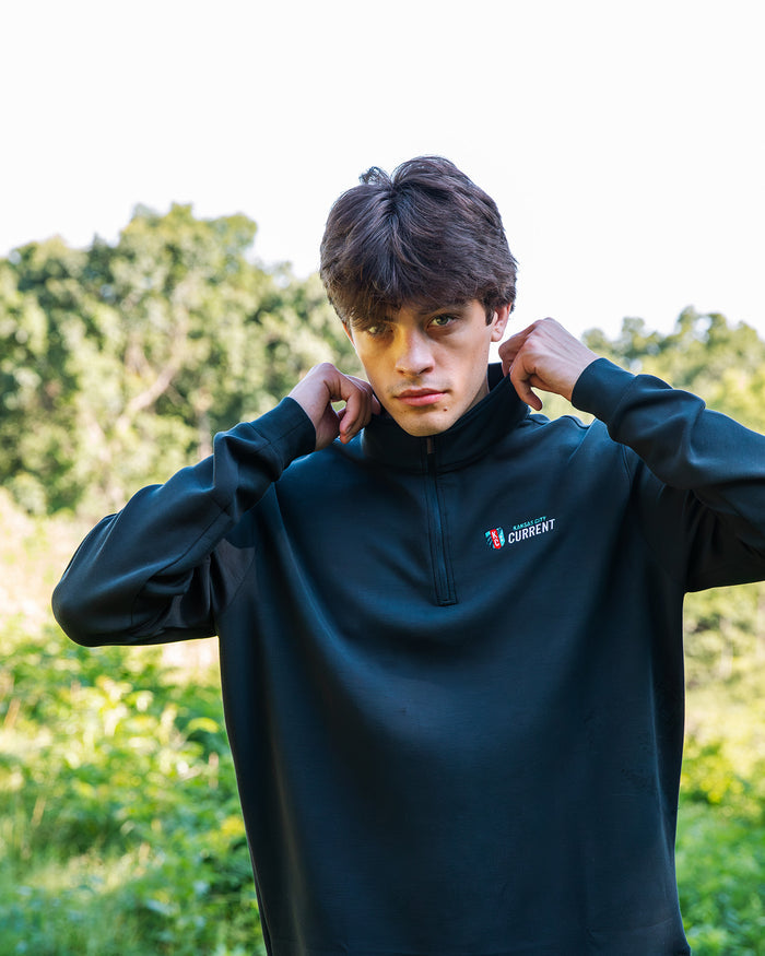 KC Current Logo Stacked Black Pullover