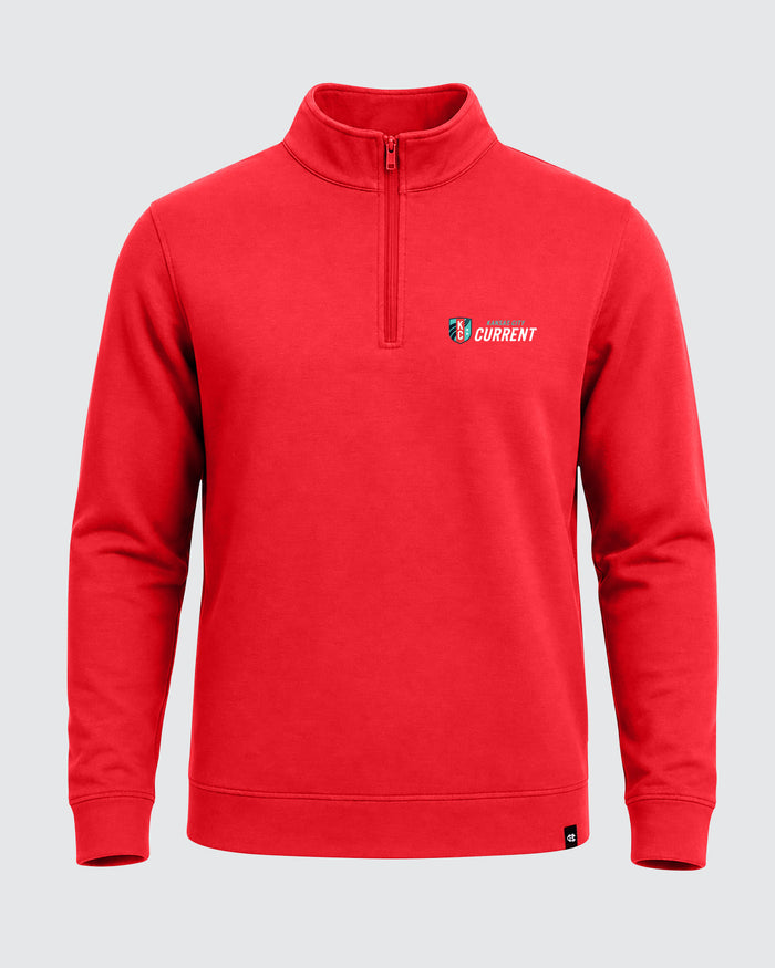 KC Current Logo Stacked Red Pullover