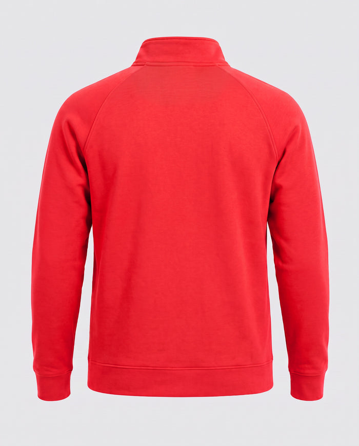 Men's Heather Red Heritage Pullover Essential Layered Top