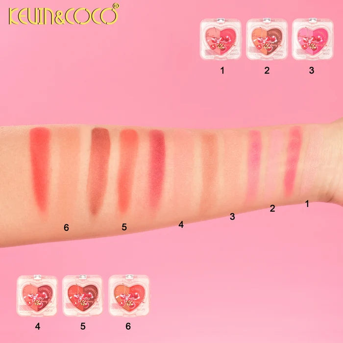Kevin & Coco - Cherry Pie Duo Blush – 2-in-1 Buildable Powder Blush