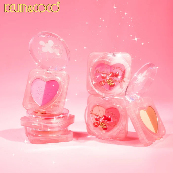 Kevin & Coco - Cherry Pie Duo Blush – 2-in-1 Buildable Powder Blush