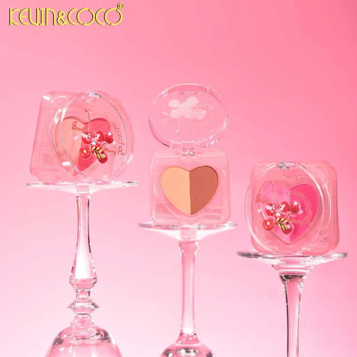 Kevin & Coco - Cherry Pie Duo Blush – 2-in-1 Buildable Powder Blush