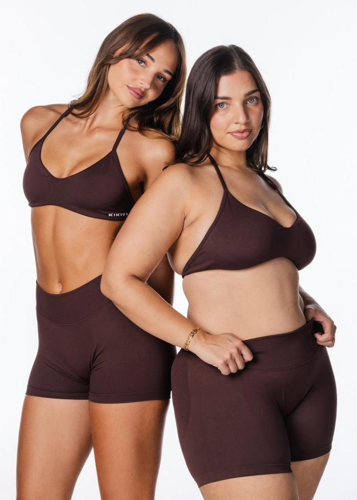 Kikiva Scoop Dynamic Shorts - Espresso - Kikiva Collection