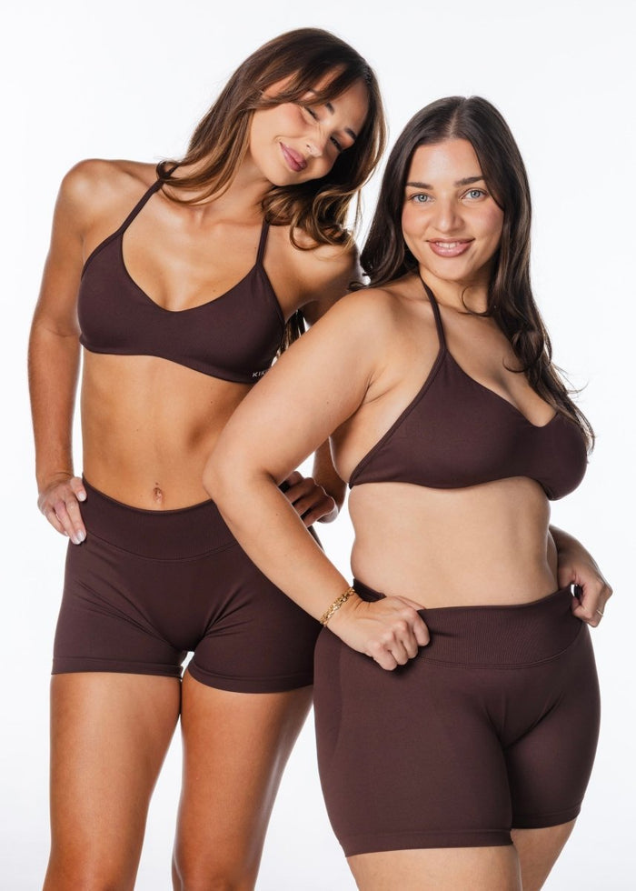 Kikiva Scoop Dynamic Shorts - Espresso - Kikiva Collection