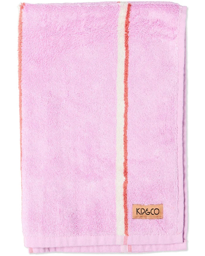 KIP & CO TERRY HAND TOWEL | Lavender Field Stripe - Darling & Domain