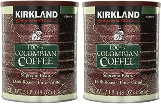 Kirkland Signature Colombian Fine Grind Coffee 1.36 Kg -Pack of 2