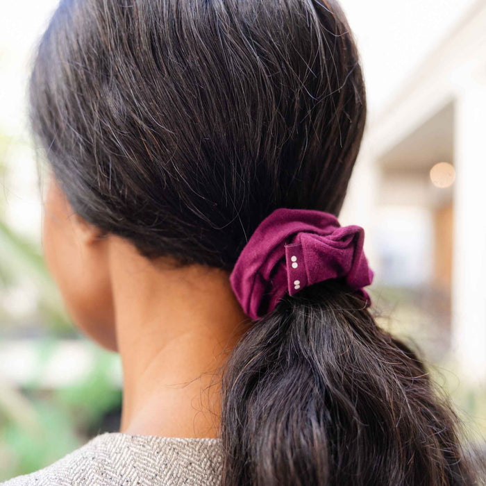 Kooshoo Plastic-Free Scrunchies - Pink Beet