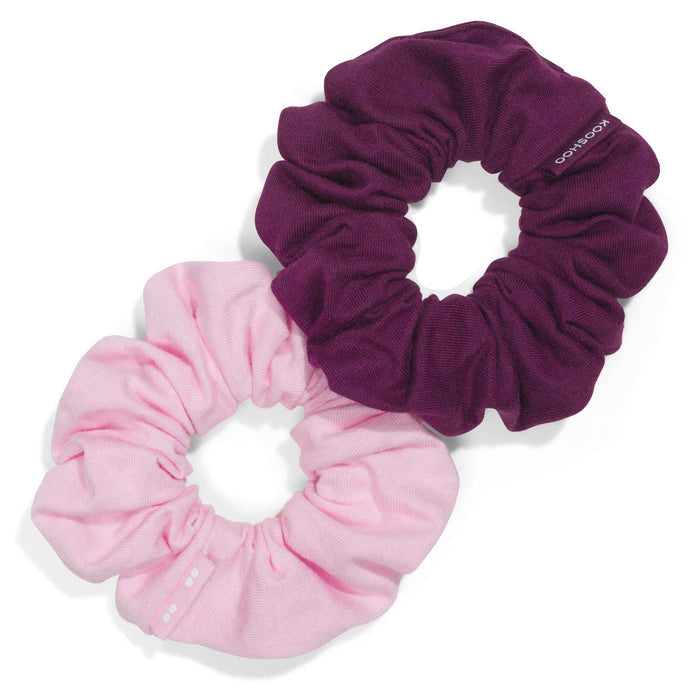 Kooshoo Plastic-Free Scrunchies - Pink Beet