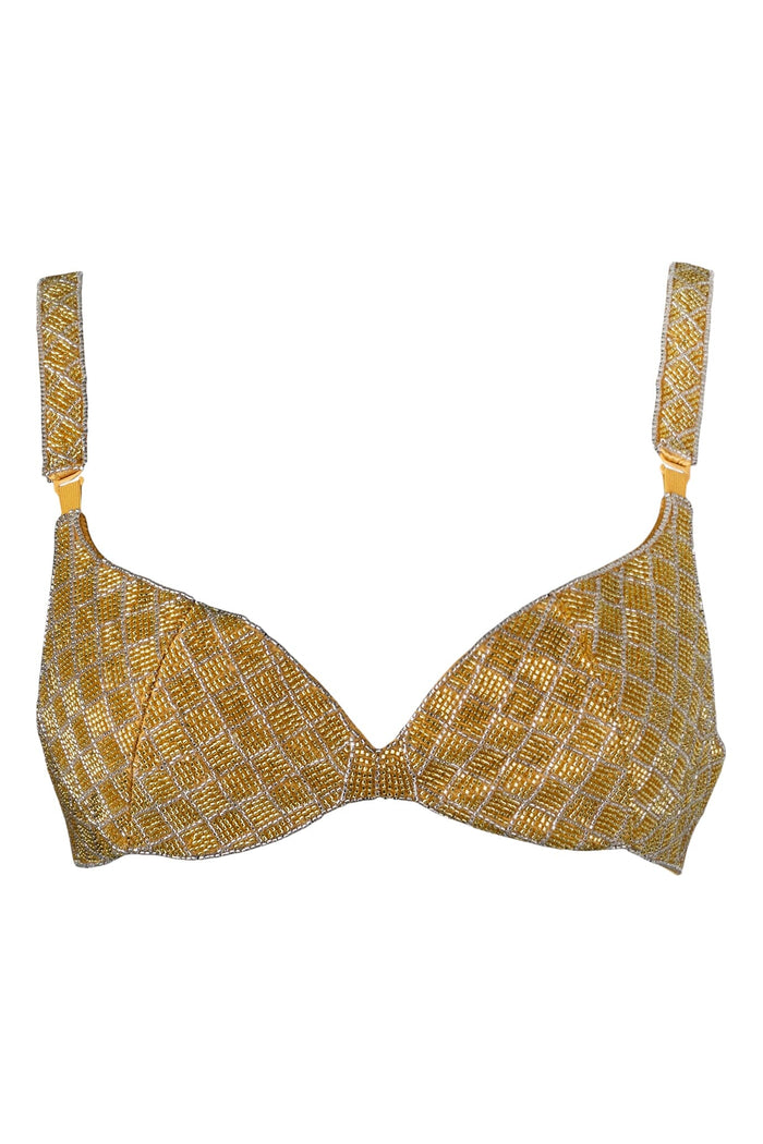 KORIE-SEQ Jeffrey Campbell Top Gold Combo
