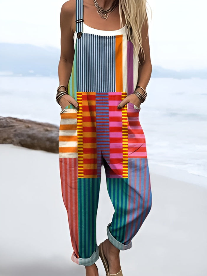 Lærke | Colorful Striped Overall