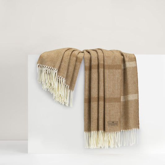 Caramel Montauk Strip Throw