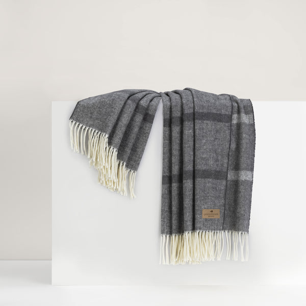Lands Downunder Montauk Stripe Herringbone Throw