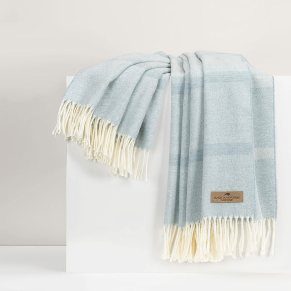 Lands Downunder Montauk Stripe Herringbone Throw