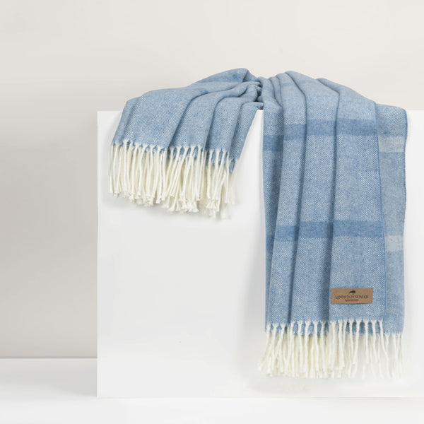 Lands Downunder Montauk Stripe Herringbone Throw