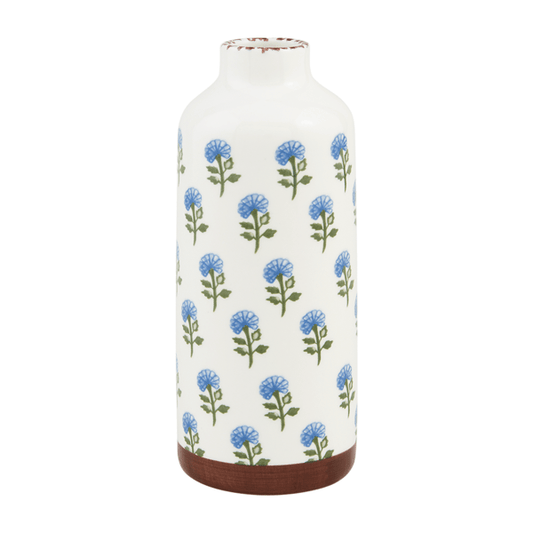 Large Blue Bud Vase