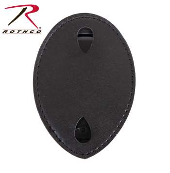 Leather Clip-On Badge Holder