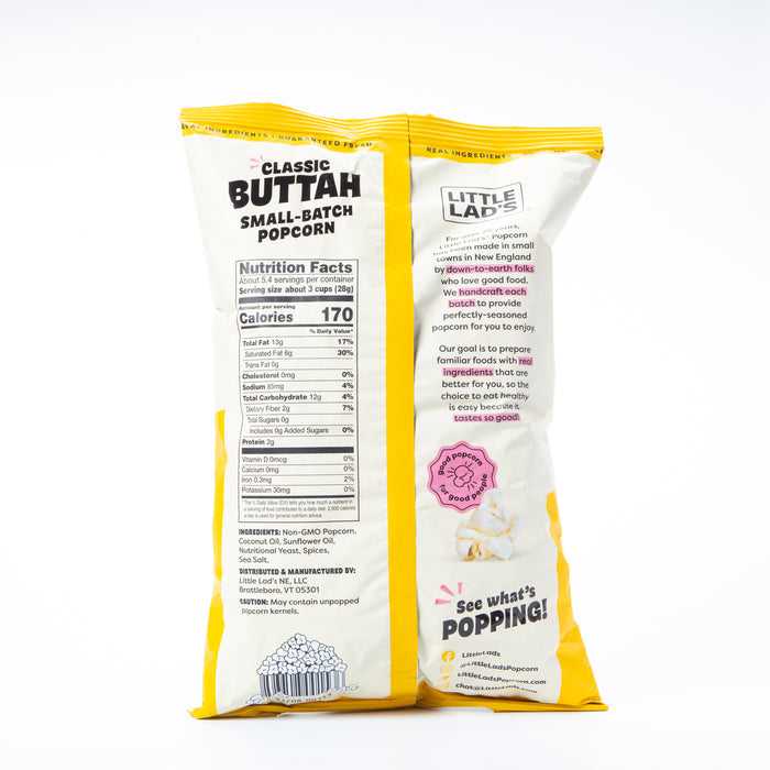 Little Lad's Classic Buttah Popcorn 153g