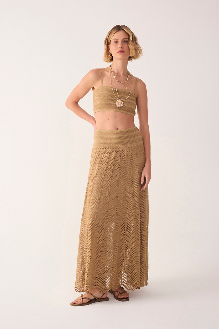 Lurex Knit Skirt Dress_2